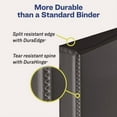 thumbnail image 4 of Heavy-Duty View Binder With Durahinge And Locking One Touch Ezd Rings, 3 Rings, 3" Capacity, 11 X 8. | Bundle of 10, 4 of 10