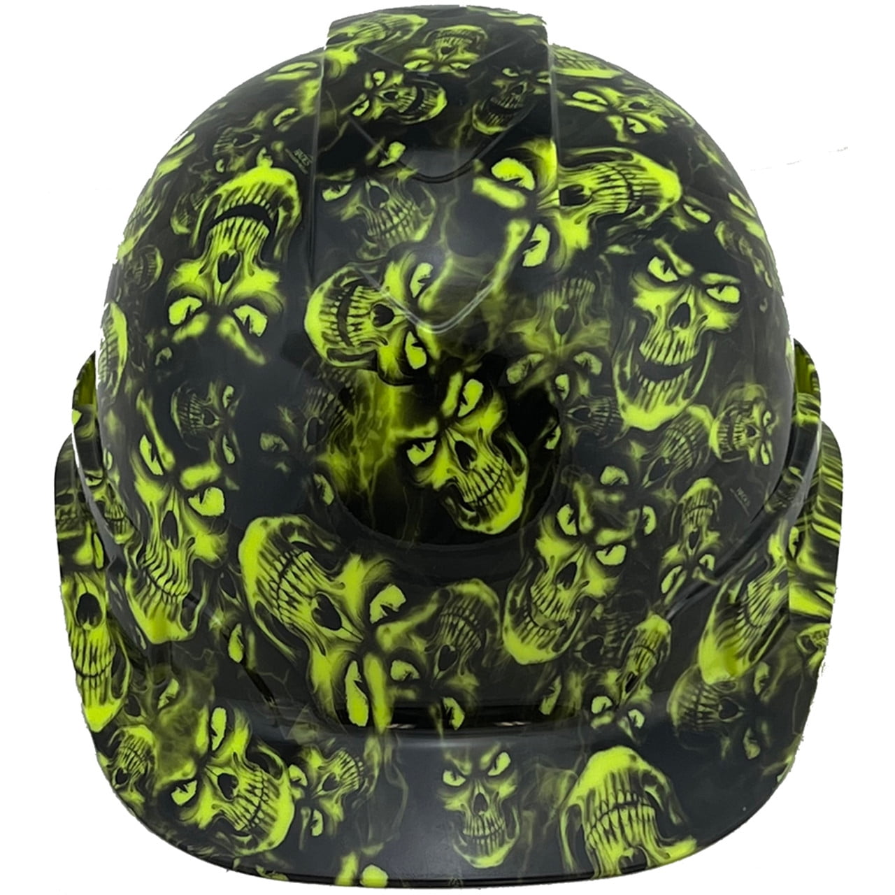 Hades Green Hydro Dipped Hard Hats Cap Style