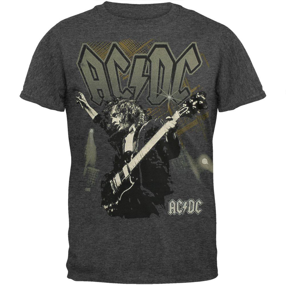 ACDC - AC/DC - Angus Guitar All-Over Grey T-Shirt - Medium - Walmart ...