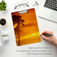 thumbnail image 5 of FMSHPON Palm Tree Sunset Clipboard Hardboard Wood Nursing Clip Board and Pull for Standard A4 Letter 13x9 inches, 5 of 8