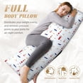 thumbnail image 5 of Gaeub Nautical Lighthouse Sailboat Printed Long Body Pillowcase Envelope Closure 1 Pack Wrinkle for Night Sweats - 20x54 in, 5 of 8