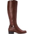 thumbnail image 2 of Alfani Womens Kallumm Faux Leather Tall Knee-High Boots Brown 6 Medium (B,M), 2 of 4