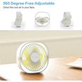 thumbnail image 5 of Ventilador de sobremesa Adepaton Mini Small Fan Blanco USB 5 aspas MZQ-0301-3, 5 of 5