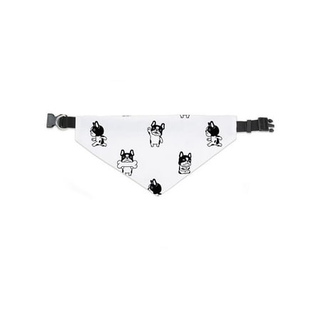 Cute French Bulldogs Pattern Bandana -Image by Shutterstock, Medium