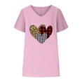 thumbnail image 4 of LSLJS Women V-neck Imprimé T- Mode Confortable Cadeaux pour Femmes Blouses Tops, pour Women, 4 of 5