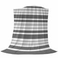 thumbnail image 6 of Grey Stripes Blanket Soft Cozy Warm Throw Blanket for Couch, Plush Fuzzy Flannel Fleece Blankets for Sofa, Modern Minimalist Horizontal Ombre Lines Bed Blankets Lightweight Gifts for Women, 40"x50", 6 of 9