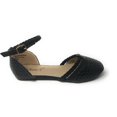 thumbnail image 3 of Victoria K Women's Basket Weave With Braid Straps Ballerina Flats, 3 of 5