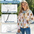 thumbnail image 6 of Forchrinse Horse Hoodies for Girls 11-13 Trendy Y2K Full-Zip Sweatshirts Kids Long Sleeve Hooded Jacket Casual Outerwear with Pockets Fall Winter Clothes, 6 of 7