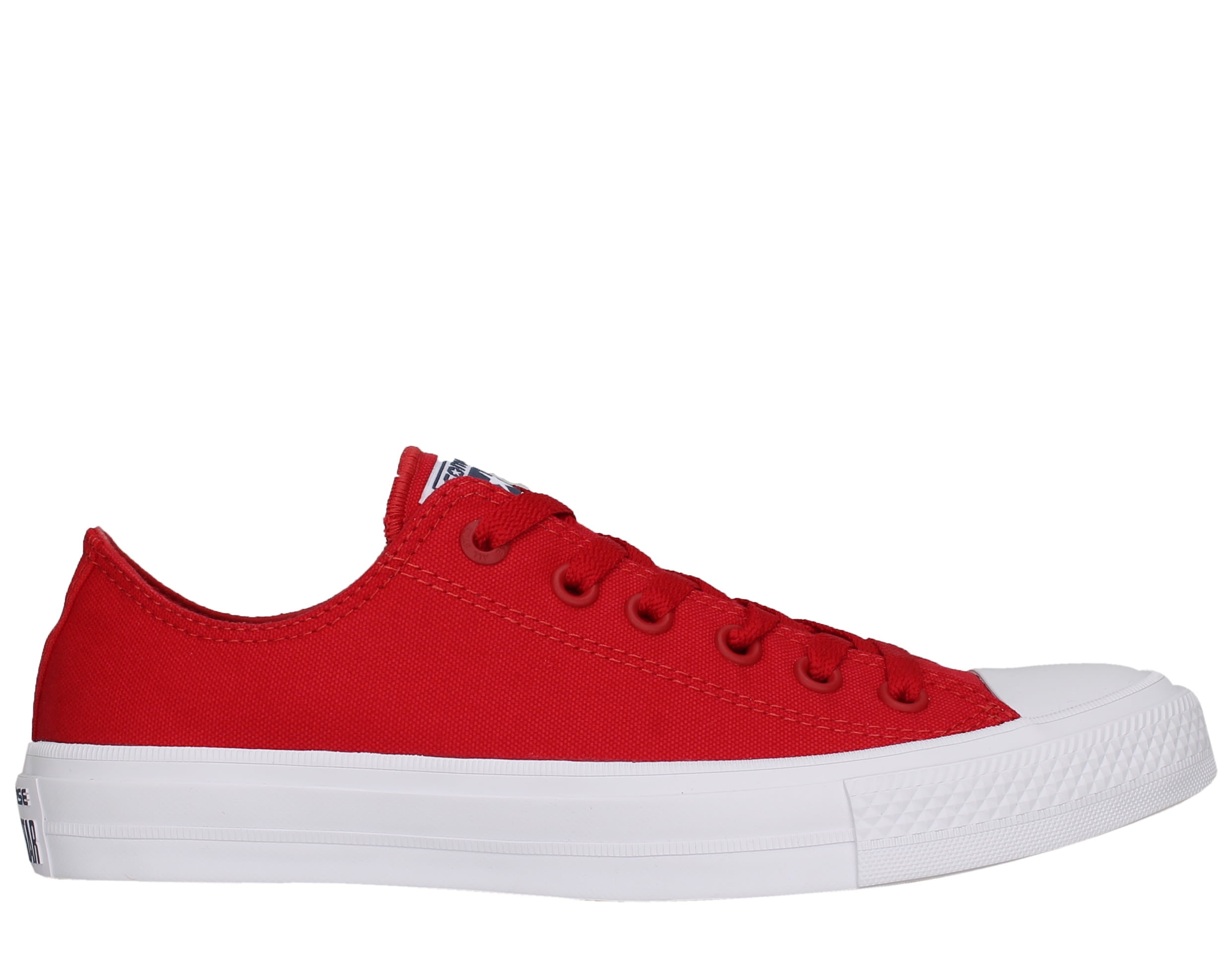 converse chuck taylor all star ii low top red/white men's shoes 150151c -  Walmart.com