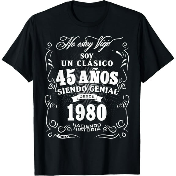 45th Birthday gift for Men in Spanish Regalo cumpleanos 45 T-Shirt