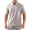 White, variant on hoksml Men's Quick Dry Half Zip Collared Shirts, Short Sleeve Outdoor Golf Tops with Water Resistant Zipper Chest Pocket for Travel Daily Wear