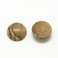thumbnail image 2 of 50pc Natural Picture Jasper Cabochons Half Round/Dome 12x5mm, 2 of 2