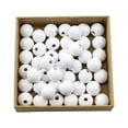 thumbnail image 1 of Kearding 100 piezas de cuentas de artesanía de pequeños adornos hechos a mano espaciador de cuentas de moda ligero 30mm bolas sueltas DIY Kits de decoración para fiestas, 1 of 6
