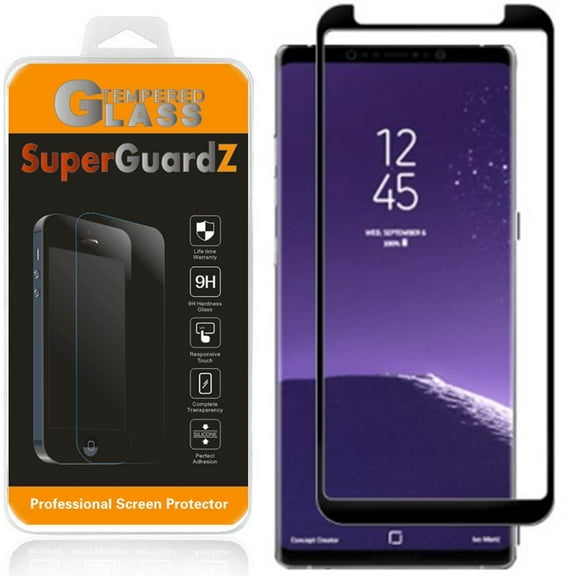 For Samsung Galaxy Note 8 - SuperGuardZ 3D Curved [FULL COVER] Tempered Glass Screen Protector, 9H, Anti-Scratch, Anti-Bubble, Anti-Fingerprint