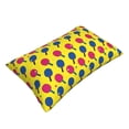 thumbnail image 2 of Fotbe Colorful Ping Pong Pillow Cases - Envelope Closure - Luxury, Extra Soft, Cooling Pillow Covers - Wrinkle, Fade, Stain Resistant-14"x20", 2 of 8
