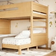 thumbnail image 6 of Harper & Bright Designs House Bunk Bed Twin XL over Queen with Storage Shelves and Wardrobe, Wood Floor Bunk Bed Frame with Ladders and Slides for Boys Girls, White, 6 of 14