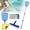 A, variant on Swimming Pool Cleaning Kit Including Pool Brush Head,Ultra Fine Mesh Pool Leaf Skimmer Net with 3 Section Telescopic Aluminum Pole for Remove Debris and Dirt