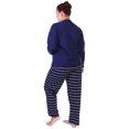 thumbnail image 4 of Angelina Women's Kangaroo Pocket Shirt Top with Flannel Pants Pajama Set, 4 of 5