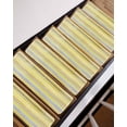 thumbnail image 3 of Northern Europe Stair Treads Non Slip for Steps Yellow Vintage Stripes 7 Pcs Reusable Adhesive Stair Runner Mats for Dogs Elders Carpet Treads Rugs for Staircase 8x30 In, 3 of 7