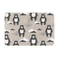 thumbnail image 2 of Front Door Mat Indoor Outdoor Outside Entrance - 16*24in Washable Cartoon Bear Brown Thin Bathroom Rugs Fit Under Door, Bath Rugs for Bathroom, Kitchen Rugs Mats for Floor, 2 of 6