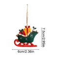 thumbnail image 3 of Fmbmuo Christmas Tree Ornaments Xmas Hanging Decorations Cute Mini Resin Pendant for Holiday Window Home Wreath Decor Christmas Decor,Multicolor, 3 of 5