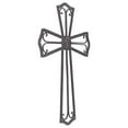 thumbnail image 3 of Dicksons Medallion Open Black 18 Inch Metal Decorative Hanging Wall Cross, 3 of 5