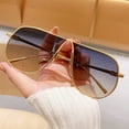 thumbnail image 5 of New European and American style large-frame metal unique versatile aviator sunglasses with a high-end fashion feel, street style glasses, fashionable and versatile, 5 of 9