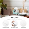 thumbnail image 3 of Lsque French Bulldog Taking a Bath Printed Tissue Box Cover Holder, Facial Paper Organizer Dispenser,Square with Bottom Belt, PVC Leather Decorative Organizer, 3 of 8