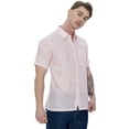 thumbnail image 5 of LA LEELA Men's Hawaiian Shirt Fashion Button Down Short Sleeves Holidays Aloha Party Casual Tops Summer Beaches Shirts for Men S Coral Leaves, 5 of 6
