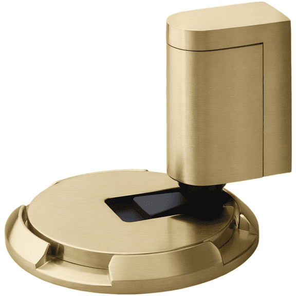 Brushed Gold Door Stopper, Zinc Alloy Floor Door Stopper No Drill, Mechanical Push-Down, Windproof, Non-Strong Attachment Force Hold, Heavy Duty, Protects Doors & Walls for Home, Bathroom