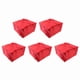 thumbnail image 1 of 5X Bolsa Grande Enfriadora Plegable Bolso Portátil Aislado para Pastel de Alimentos Caja Térmica de Papel de Aluminio Bolsa de Hielo Una de Almuerzo Bolsa de Entrega Rojo, 1 of 5