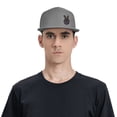 thumbnail image 4 of ZICANCN Victory Hand Peace Sign Baseball Caps, Chapeaux Camionneur pour Hommes et Femmes, Réglable à Plat Respirant Caps, Gris, 4 of 6