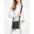 thumbnail image 5 of Michael Kors Jet Set Travel Small Shoulder Messenger Crossbody Bag (Black Signature/Silver Tone), 5 of 8