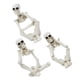 thumbnail image 1 of Resin Thinker Skeleton Statue for Decoration 3Pcs White Halloween Figurines, 1 of 5
