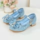 thumbnail image 2 of Zapatos de princesa para niñas, con lazo, tacones altos, zapatos de rendimiento para niñas medianas y grandes, zapatos individuales para niñas pequeñas, 2 of 5