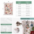 thumbnail image 6 of Pink Flowers Tie Up Curtains for Windows, Adjustable Balloon Window Shades, Spring Farmhouse Floral Leaves Vintage Kitchen Window Treatments Adjustable Roll Up Curtain for Basement/Nursery 52"x45", 6 of 8
