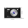 thumbnail image 3 of Digital Camera 2.4 Inch 8X Zoom 50MP 1080P HD CCD Student Portable Anti-Shake Night Vision Face Detection Rechargeable for Kids Teens Beginners, 3 of 5