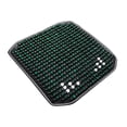 thumbnail image 1 of Cojín de asiento transpirable con cuentas de madera, funda de asiento universal con almohadilla de enfriamiento para coche. Verde, 1 of 8