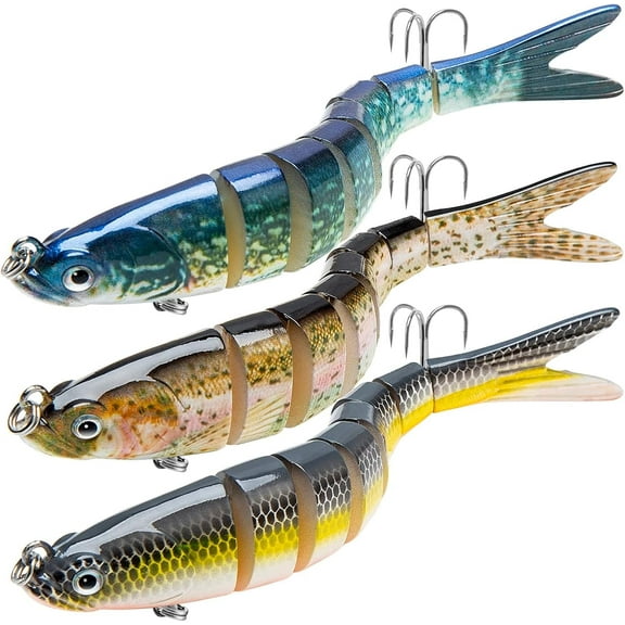 Fishing Lure for Freshwater and Saltwater Lifelike Fishing Lures Multi Jointed Swimbait for Bass Trout Fishing Gifts