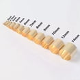 thumbnail image 3 of U8MO Copper Metal Rope Leather Cord End Crimp Beads 2mm~14mm Gold Silver Bronze Black-Gunblack-5mm (5x9mm) 50pcs, 3 of 9