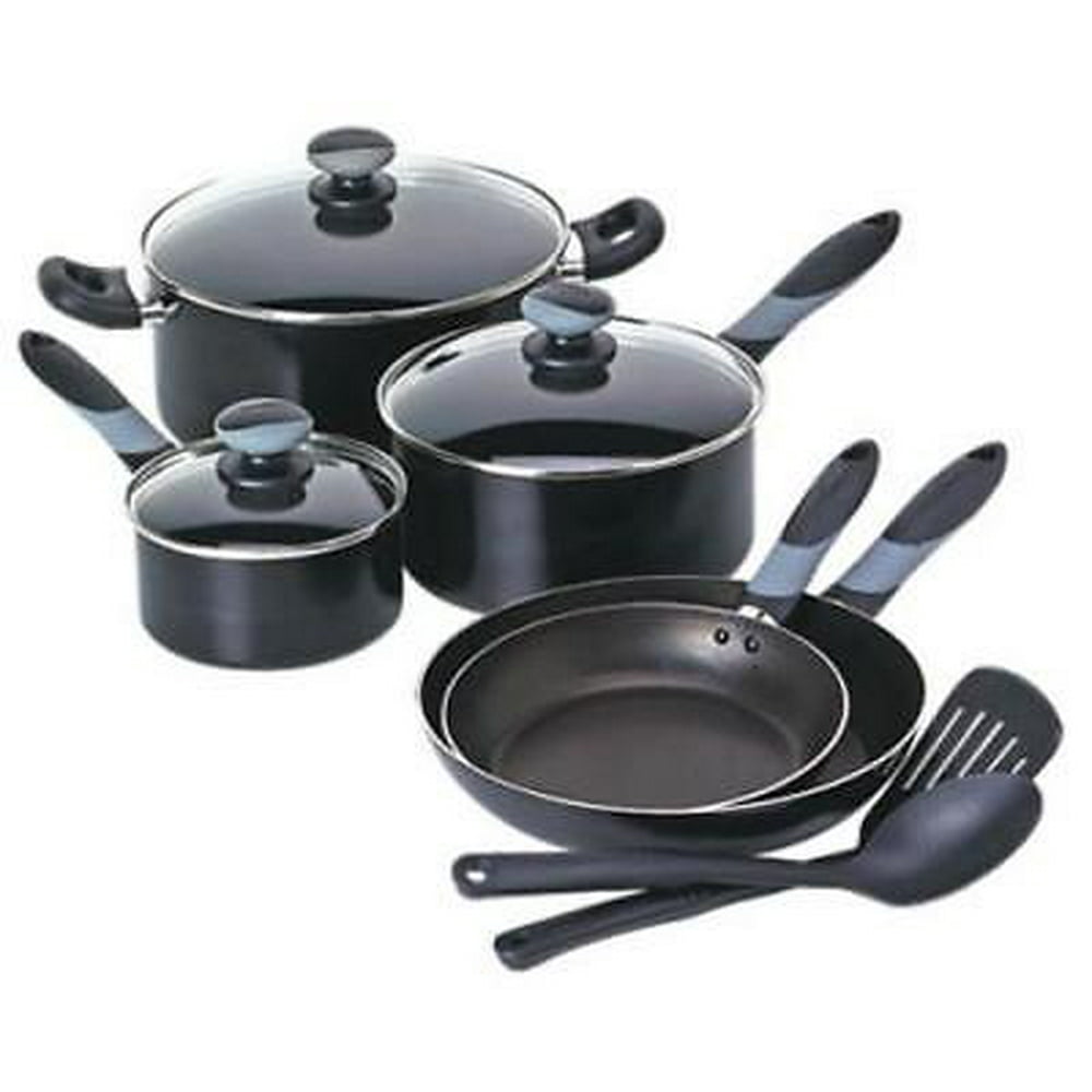 NEW Mirro Get A Grip Black Cookware Set