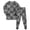 Gsleepwear17-Grey, variant on UAYOTSE Children Halloween Pumpkin Face Pajama Set, Long‑Sleeve Crew Neck Top with Colorful Jack‑o‑Lantern Print and Cuffed Pants Size 5-6 Years