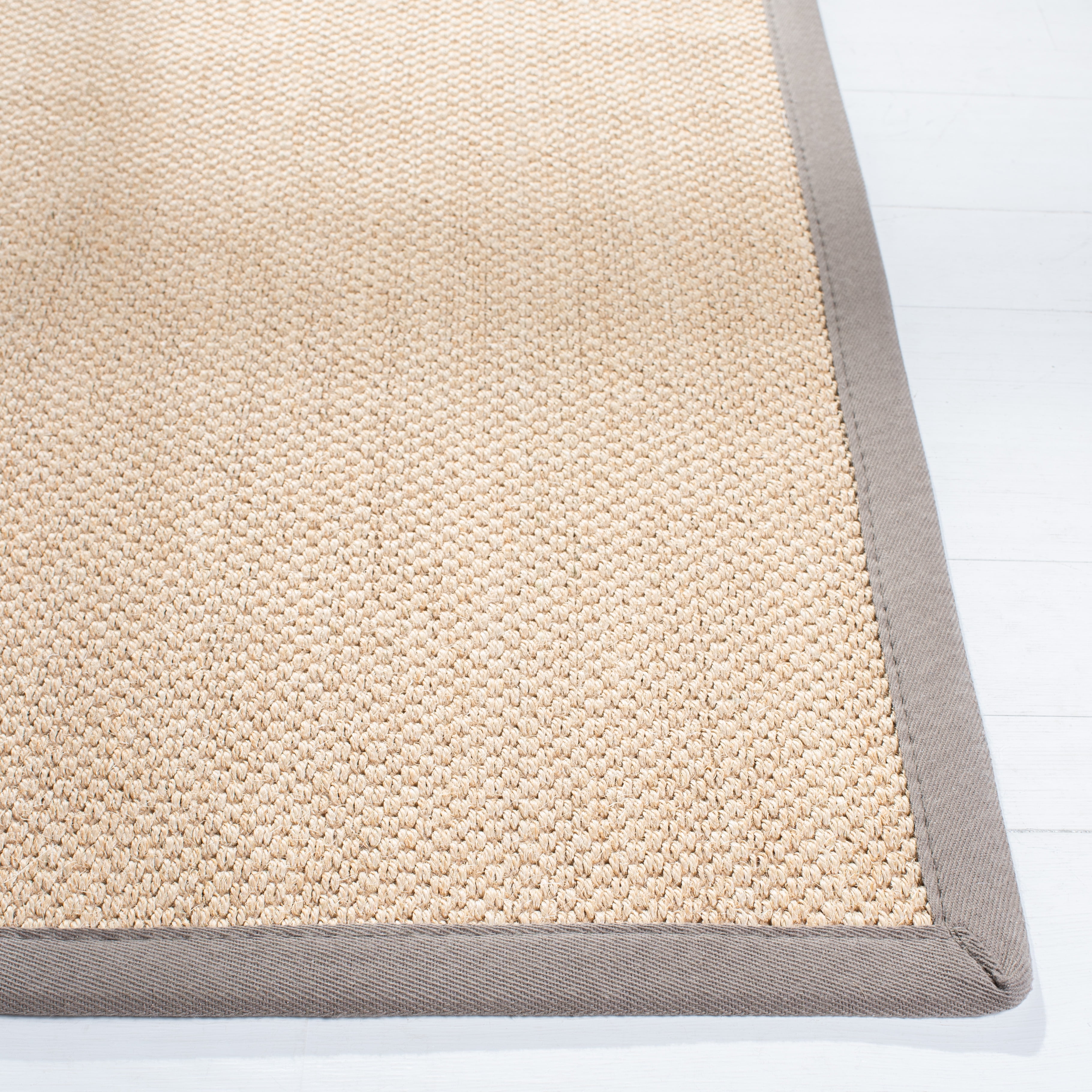 Safavieh Natural Fiber Jovana Solid Area Rug, Maize/Gray, 3' x 5'
