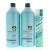 Pureology Strength Cure Shampoo & Conditioner 1Liter/33.8oz + (Free) Batiste Dry Shampoo Original 200ml