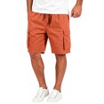 thumbnail image 2 of HKYNLAG Cargo Shorts for Men Lightweigh Casual Comfort Summer Pants Bermuda Shorts with Pockets Knee Length Outdoor Hiking Work Short Orange L, 2 of 5