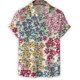 thumbnail image 3 of Nuevas camisetas de moda con estampado 3D de flores para mujer, camisetas casuales de verano de manga corta para hombre, ropa para hombre, camisetas de gran tamaño con solapa, 3 of 4