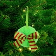 thumbnail image 6 of Vrorvz Christmas Ornaments Furry Imitation Balls with Ribbon for Holiday Decoration Adds Soft Texture to Any Theme Decor for Indoor or Outdoor Use Green, 6 of 8