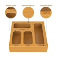 thumbnail image 3 of Bamboo Zipper Closure Bag Organizer For Drawer - Closure Bag Organizer For Drawer Storage Bag Organizer Kitchen Drawer, 3 of 5
