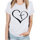 thumbnail image 1 of Blusas de Manga Corta para las Mujeres Imprimir Cuello Redondo Camiseta, Blusa Clásica Vintage para la Primavera Y el Verano, 1 of 4