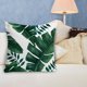 thumbnail image 4 of Funda de cojín de lino para decoración del hogar y del coche, funda de almohada con diseño de plantas de la selva tropical estilo A#, 4 of 7
